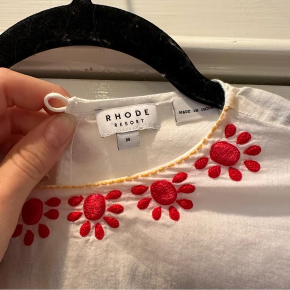 Rhode Ella Dress - White & Red - Picture 3 of 7